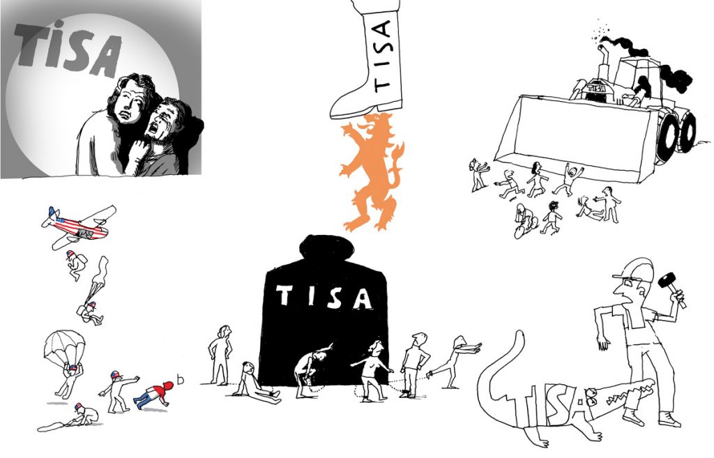 sketch for ‘TISA’ booklet