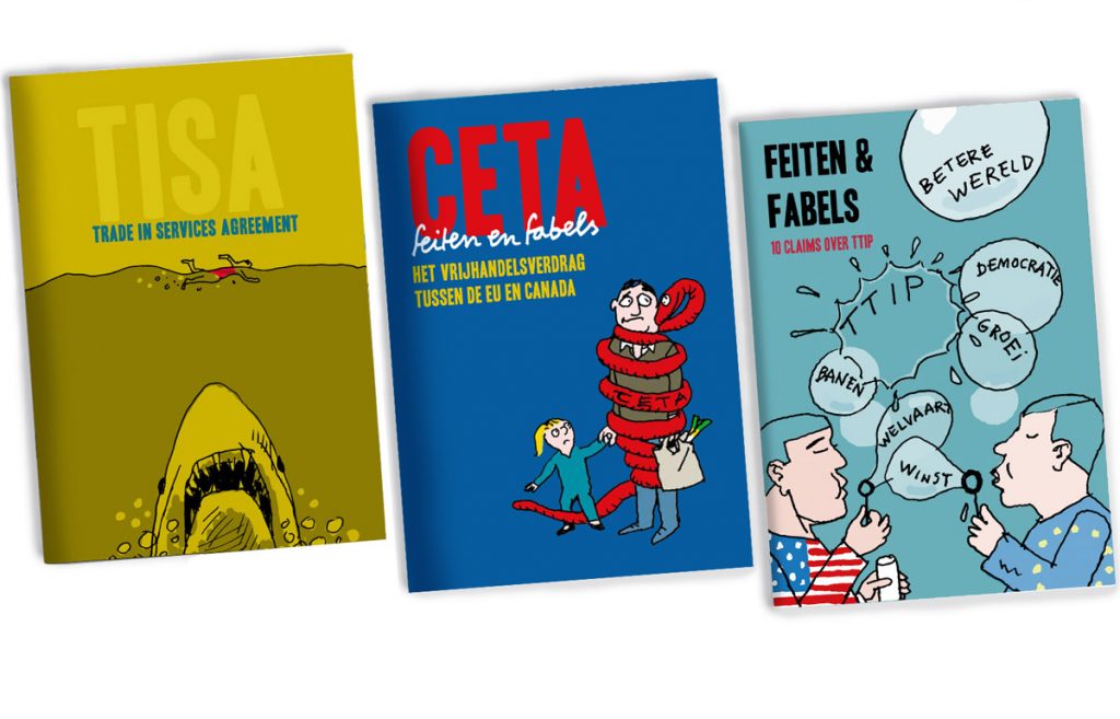 3 Booklets  Critical review on TISA, TTIP and CETA