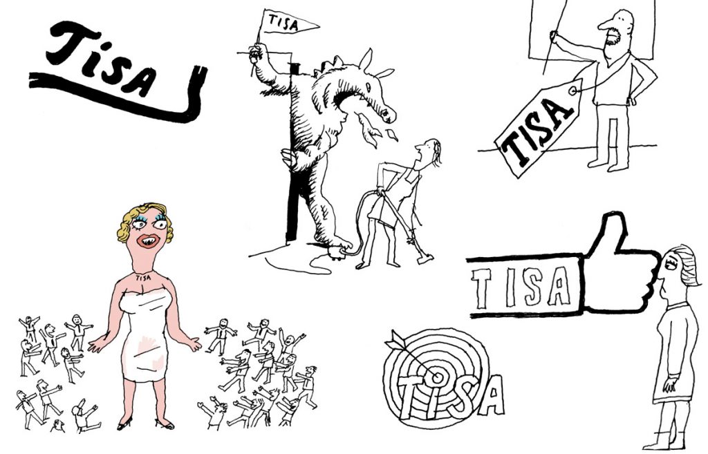 sketch for ‘TISA’ booklet
